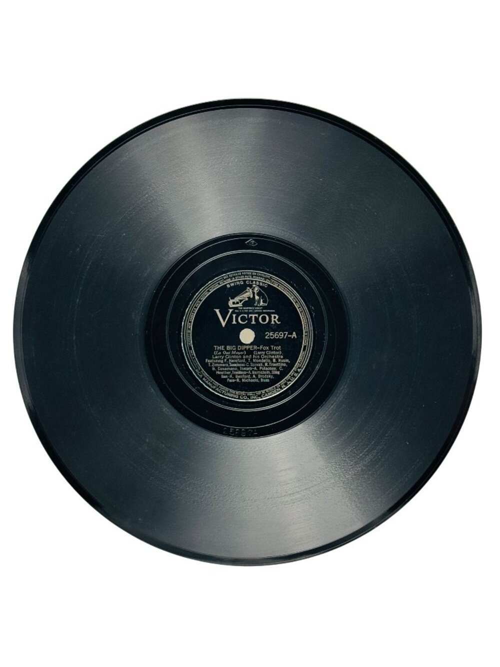 Larry Clinton The Big Dipper 10 Inch Shellac 78 RPM Record Victor 25697 VG+